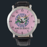 Hung Gar Kung-Fu Watch<br><div class="desc">Style: Men's Vintage Black Leather Strap Watch The Men's Vintage Leather Watch is a big-faced timepiece that will never go out of style. Featuring a three-hand quartz movement and genuine leather strap, this watch’s classic look is great for both formal and fun occasions. Customize the face with your name and...</div>