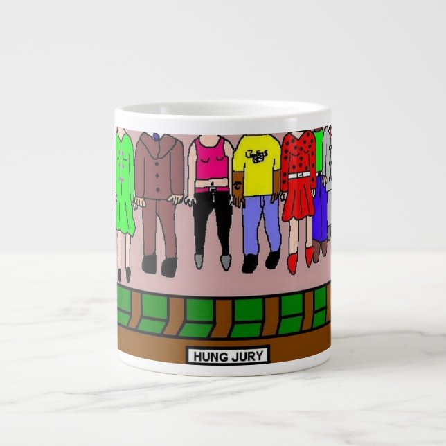 Hung Jury Giant Coffee Mug (Front)