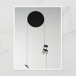 hung postcard