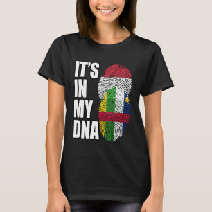 Hungarian And Central African Mix DNA Flag Heritag T-Shirt