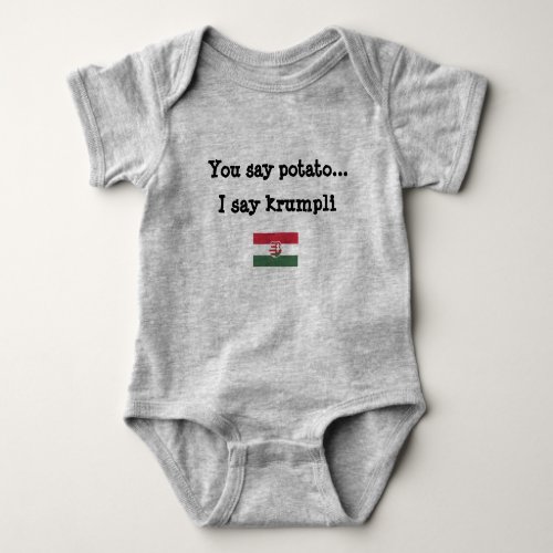 Hungarian Babys Sleeper Baby Bodysuit