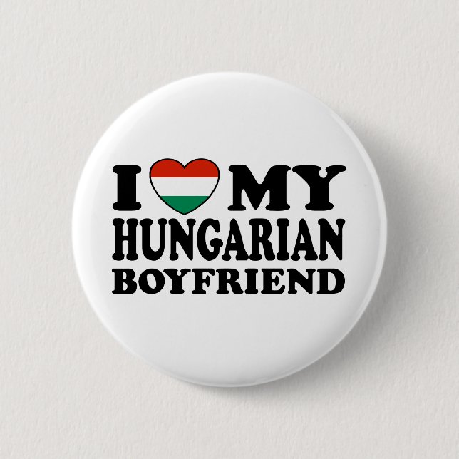 Hungarian Boyfriend Pinback Button (Front)