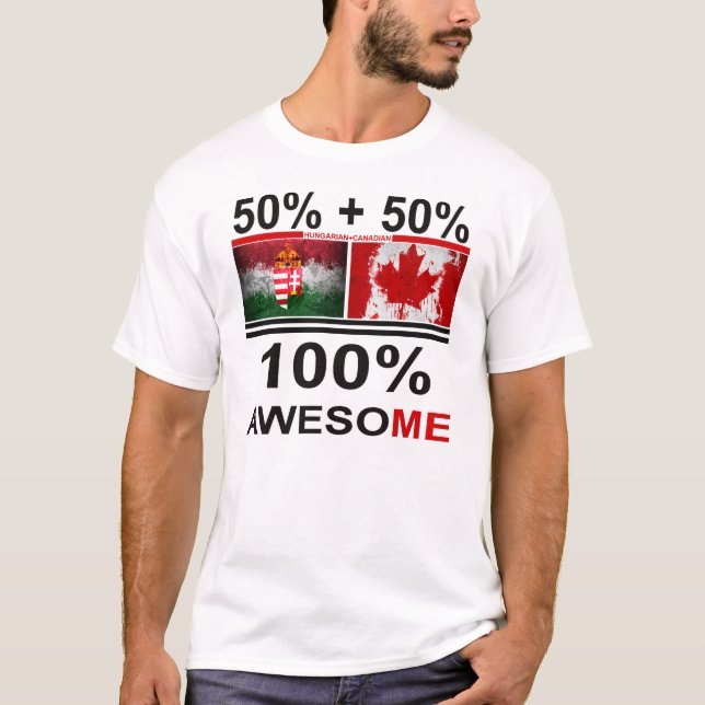 Hungarian-Canadian awesome | kanadai magyar T-Shirt (Front)