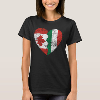 Hungarian Canadian Flags Heart  Canada Hungary Roo T-Shirt