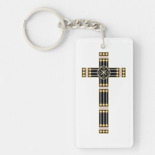 hungarian catholic cross religion god symbol stole keychain