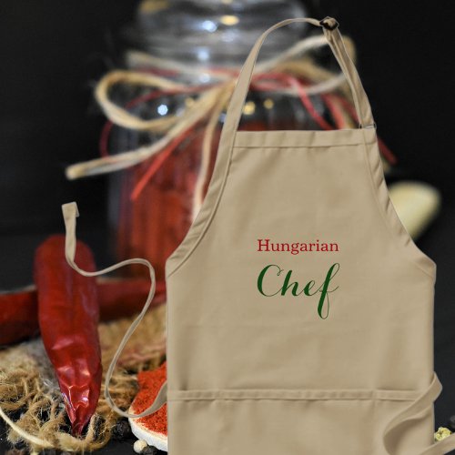 hungarian chef adult apron