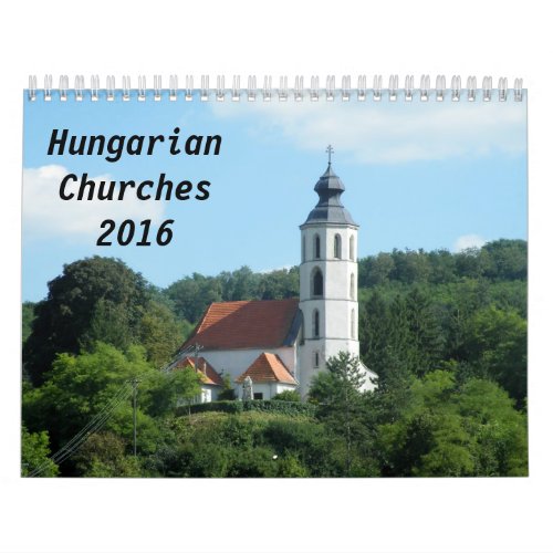 Hungarian churches 2016 calendar