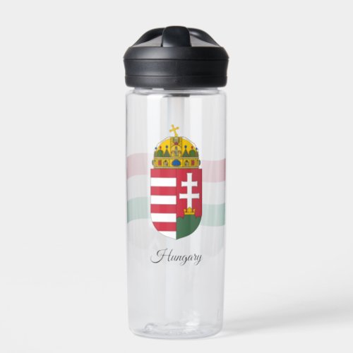 Hungarian Coat of Arms Flag Hungary Water Bottle