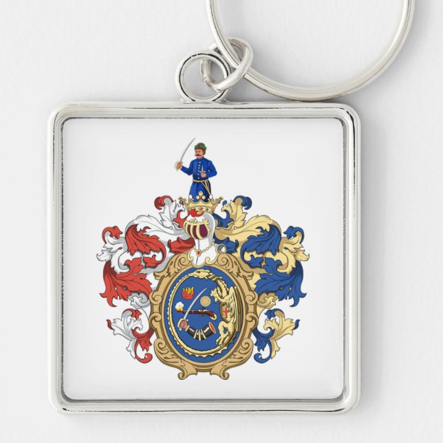 Hungarian Coat of Arms Keychain (Front)