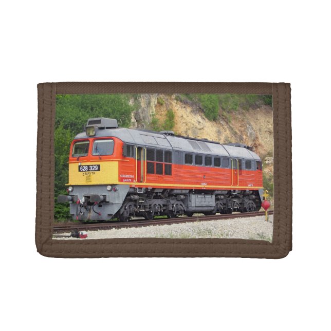 Hungarian Diesel Locomotive M62 Train Trifold Wallet (Front)