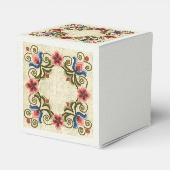 Hungarian Embroidery  Favor Box (Back Side)