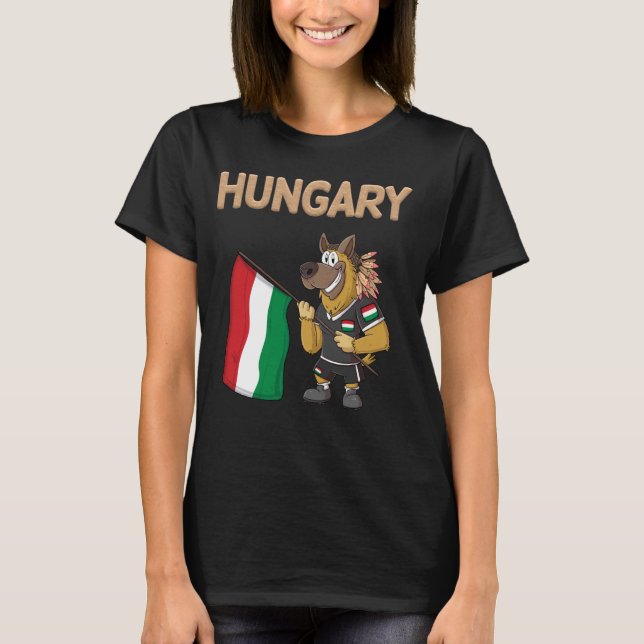 Hungarian Fans Hungary Dog T-Shirt (Front)