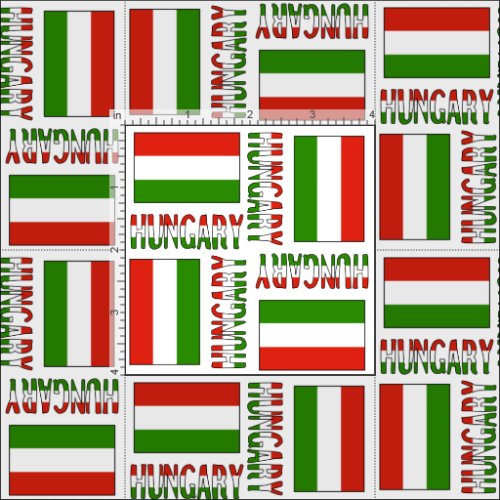 Hungarian Flag and Hungary Fabric
