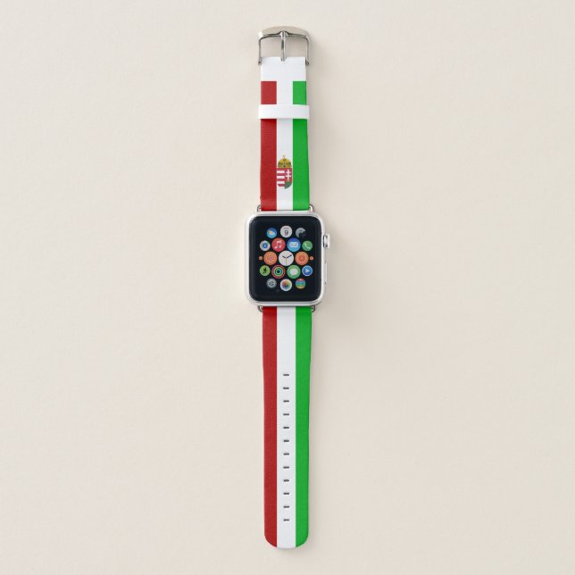 Hungarian flag apple watch band (Front)