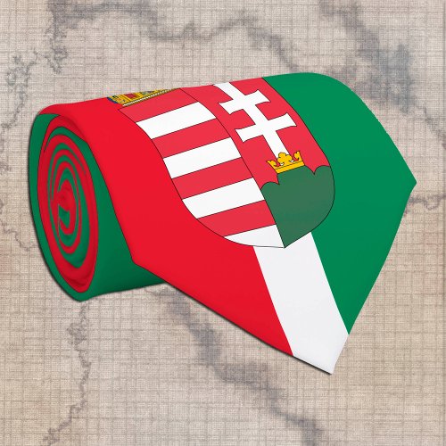 Hungarian Flag  business Hungary travel sports Neck Tie