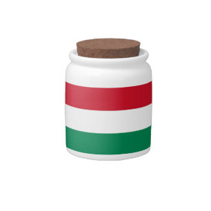 Hungarian Flag Candy Jar