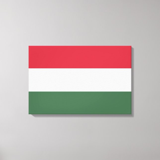 Hungarian Flag Canvas Print (Front)