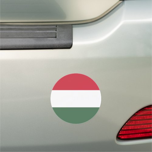 Hungarian flag car magnet