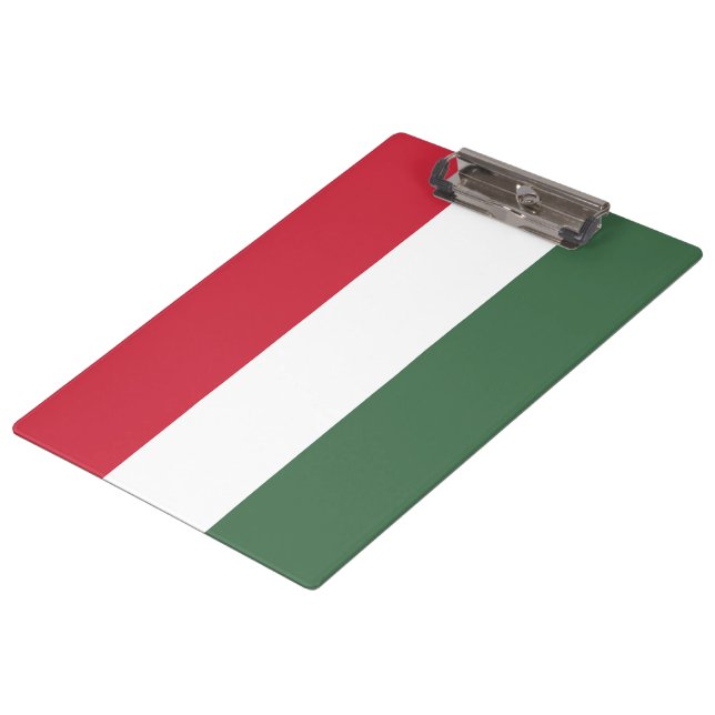 Hungarian Flag Clipboard (Angled)