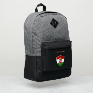 Hungarian flag-coat arms port authority® backpack
