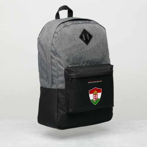 Hungarian flag_coat arms port authority backpack