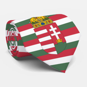 Hungarian Flag & Coat of Arms, Flag of Hungary Neck Tie