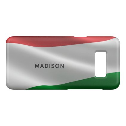 Hungarian Flag custom monogram phone cases