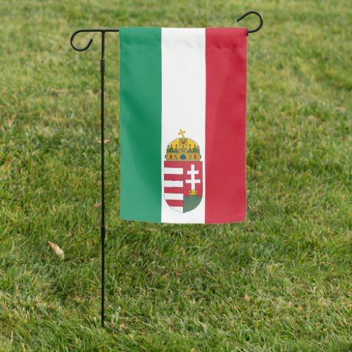 Hungarian Flag Emblem  country travel  Hungary Garden Flag