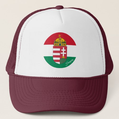 Hungarian flag Emblem  Hungary _ fashion sports Trucker Hat