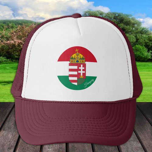 Hungarian flag Emblem  Hungary _ fashion sports Trucker Hat