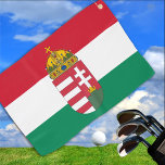 Hungarian Flag, Emblem &amp; Hungary Golf /sports Golf Towel at Zazzle