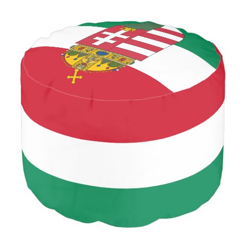 Hungarian Flag  Emblem Hungary house sports Pouf