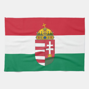 Hungarian Flag, Emblem & Hungary kitchen /cooking Kitchen Towel
