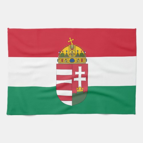 Hungarian Flag Emblem  Hungary kitchen cooking Kitchen Towel