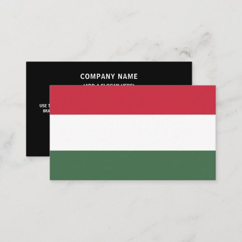 Hungarian Flag Flag of Hungary Business Card