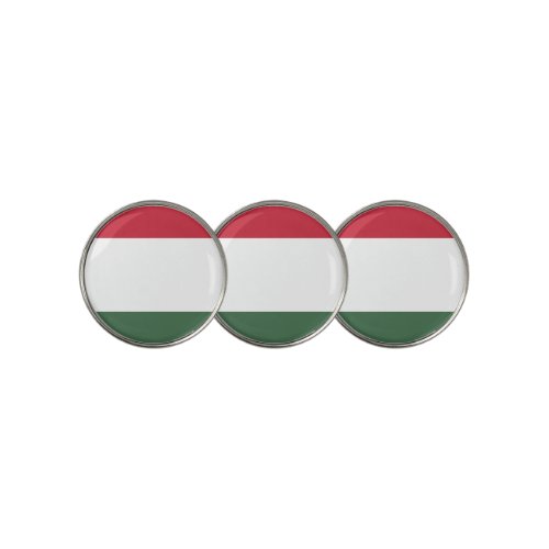 Hungarian flag golf ball marker