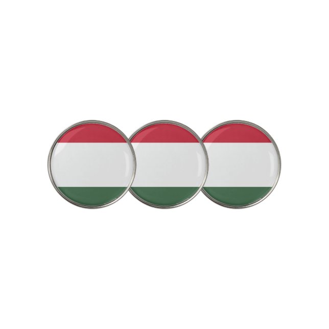 Hungarian flag golf ball marker (3 Up)