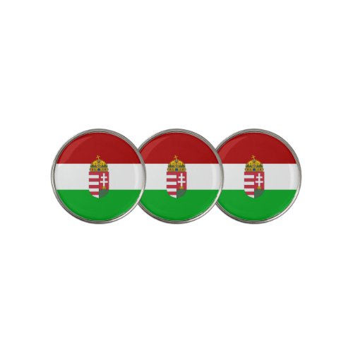 Hungarian flag golf ball marker