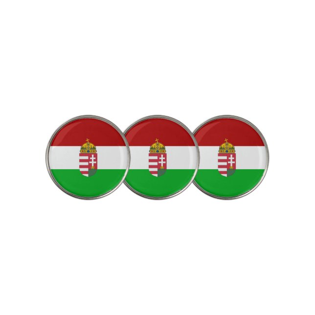 Hungarian flag golf ball marker (3 Up)