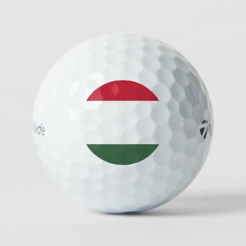 Hungarian flag golf balls