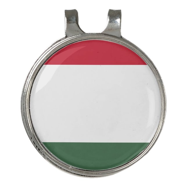 Hungarian flag golf hat clip (Front)