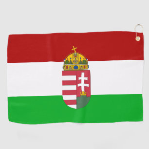 Hungarian flag golf towel