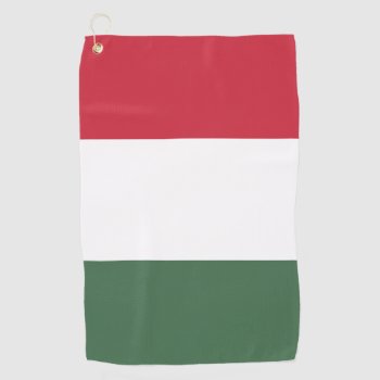 Hungarian Flag Golf Towel by maxiharmony at Zazzle