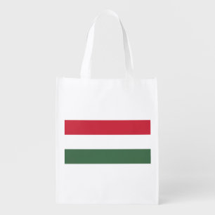Hungarian Flag Grocery Bag