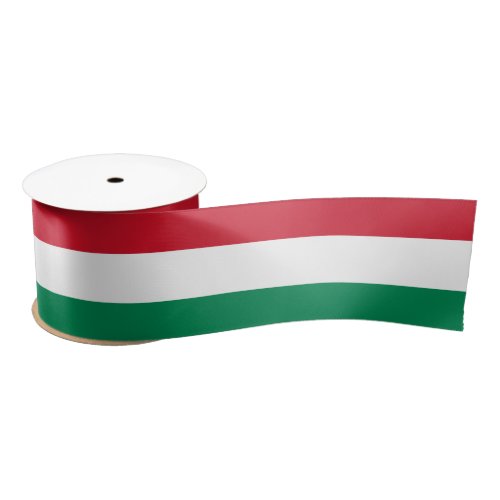 Hungarian Flag  Hungary travel holiday sports Satin Ribbon