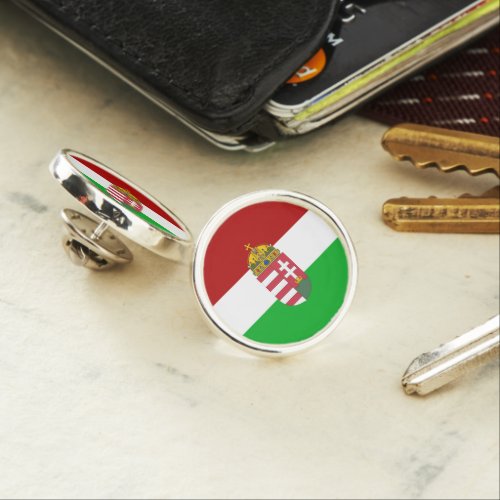 Hungarian flag lapel pin