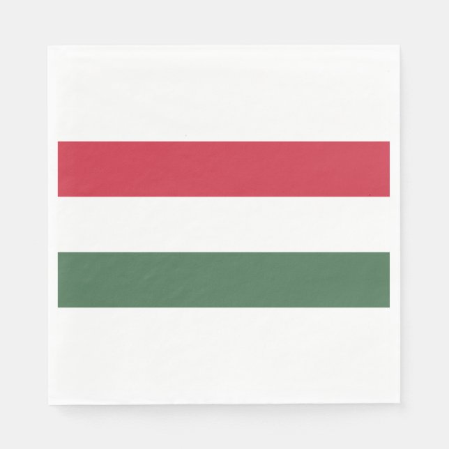 Hungarian Flag Napkins (Front)