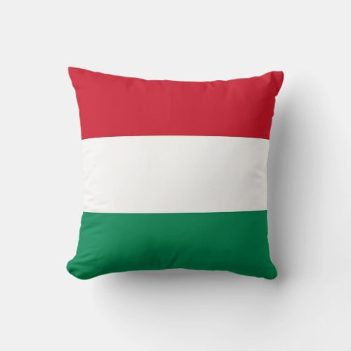 Hungarian Flag on American MoJo Pillow