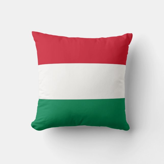 Hungarian Flag on American MoJo Pillow (Front)