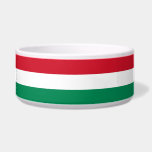 Hungarian Flag Pet Bowl<br><div class="desc">Give your pet's dining area a touch of cultural flair with our pet bowl featuring the flag of Hungary! Crafted with attention to detail, this pet bowl proudly showcases the vibrant tricolor flag of Hungary. The flag features three horizontal stripes - red at the top, white in the middle, and...</div>